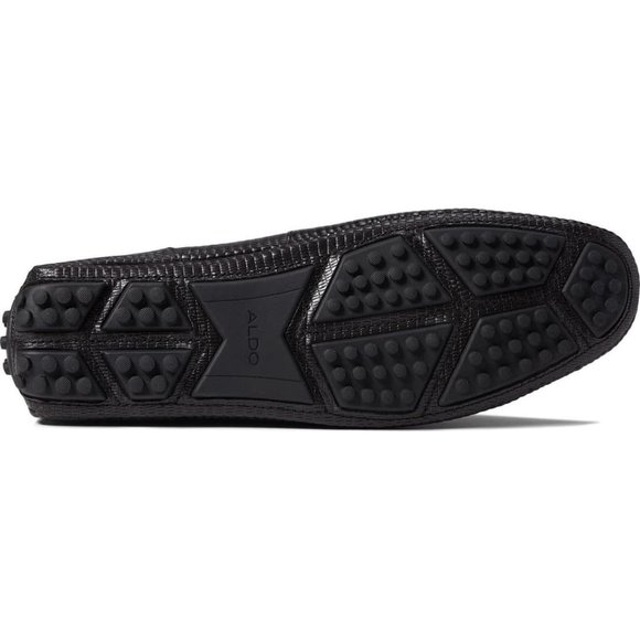 NWOB Aldo Davinch Lizard Embossed Driving Shoe In Black main image 7